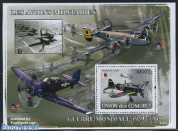 Comoros 2008 World War II Airplanes S/s, Mint NH, History - Transport - World War II - Aircraft & Aviation - Seconda Guerra Mondiale