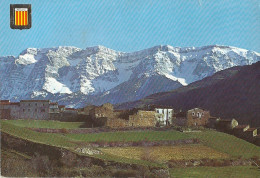 *CPM -  ESPAGNE - CATALOGNE - ARSEGUEL - Vue Panoramique Et Au Fond "CADI" - Blason - Lérida