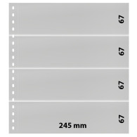 Lindner Einsteckblätter Omnia Weiß 4 Streifen 012P (10er Packung) Neu ( - Reliures Et Feuilles