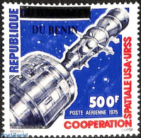 Barbuda 2007 Cooperation USA USSR Space Exploration, Set Of 2 Stamps, Overprint, Mint NH, Transport - Various - Space .. - Oddities On Stamps