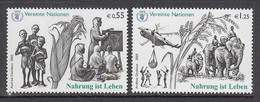 2005 United Nations Vienna WFP Food For Life Helicopters Elephants  Complete Set Of 2 MNH @ BELOW FACE VALUE - Neufs