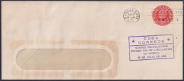 1949-EP-201 CUBA REPUBLICA 1949 LG2192 2c J. G. GOMEZ FDC VIOLET COVER POSTAL STATIONERY.  - Andere & Zonder Classificatie