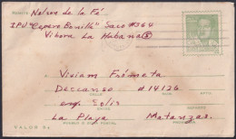 1968-EP-112 CUBA 1968 3c JOSE A. ECHEVARRIA POSTAL STATIONERY COVER USED.  - Andere & Zonder Classificatie