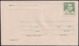 1971-EP-43 CUBA 1971 3c JOSE A. ECHEVARRIA POSTAL STATIONERY COVER UNUSED.  - Autres & Non Classés