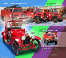 Mozambique 2022 Fire Engines, Mint NH, Transport - Fire Fighters & Prevention - Firemen