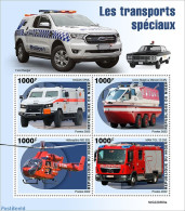 Niger 2022 Special Transport , Mint NH, Transport - Fire Fighters & Prevention - Firemen