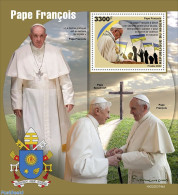 Niger 2022 Pope Francis, Mint NH, History - Religion - Flags - Pope - Päpste