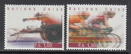 2005 United Nations Geneva Sports Cycling Complete Set Of 2 MNH @ BELOW FACE VALUE - Nuevos