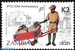 Zambia 1991 Transport, Overprint, Mint NH, Transport - Zambia (1965-...)