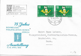 SWITZERLAND. POSTMARK AUTOMOBILE POSTBUREAU. 1959 - Marcophilie