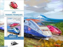 Djibouti 2022 French Trains, Mint NH, Sport - Transport - Mountains & Mountain Climbing - Railways - Bergsteigen