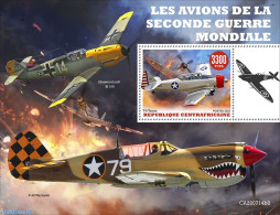 Central Africa 2022 WW2 Planes, Mint NH, History - Transport - World War II - Aircraft & Aviation - WW2