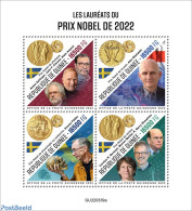 Guinea, Republic 2022 Nobelprize Winners 2022, Mint NH, History - Science - Nobel Prize Winners - Peace - Nobel Prize Laureates