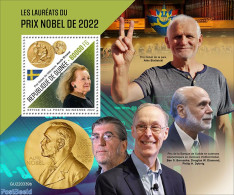 Guinea, Republic 2022 Nobelprize Winners 2022, Mint NH, History - Nobel Prize Winners - Nobel Prize Laureates