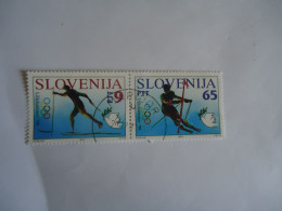 SLOVENIA PAIR    SPORT OLYMPIC GAMES LILLEHAMMER 94 SKIERS - Hiver 1994: Lillehammer