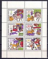 DDR 1971 - Märchen (VI), Nr. 1717 - 1722 Im Kleinbogen, Postfrisch ** / MNH - 1971-1980