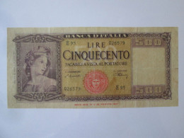 Italy 500 Lire 1947 Banknote - Autres & Non Classés