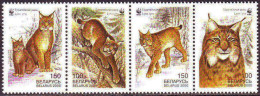 BELARUSIA - WWF WILD CAT Lynx - **MNH - 2000 - Unused Stamps