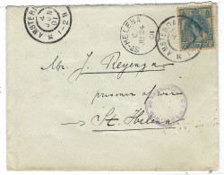 1901 - Cover From AMSTERDAM To St HELENA To A Prisoner Of War - Censor / Prisoner Of War - Covers & Documents