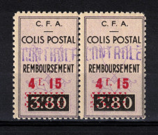 Algérie Colonies Françaises Colis Postaux  Paire N° 77a ** / MNH  Scan Recto / Verso - Parcel Post