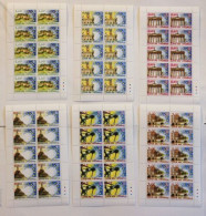 VATICANO 2007 TRATTATI DI ROMA 6 MINIFOGLI ** MNH - Blocks & Kleinbögen