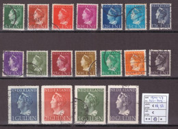 Netherlands Stamps Used 1940-47,  NVPH Number 332-349, See Scan For The Stamps - Gebraucht