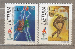 LITHUANIA 1996 Olympic Games Atlanta MNH(**) Mi 615-616 # Lt729 - Lithuania