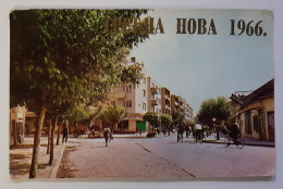 Vintage Postcard-Ex-Yugoslavia-Pirot-Serbia-Happy New Year 1966-used With Stamp-#2 - Yougoslavie