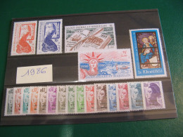 SAINT PIERRE ET MIQUELON ANNEE COMPLETE 1986 SANS CARNET NEUVE** LUXE FACIALE 9,07 EUROS - Unused Stamps
