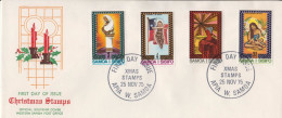 Samoa Set On FDC - Christmas