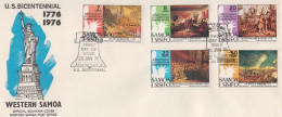 Samoa Set On FDC - Onafhankelijkheid USA