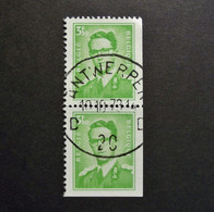 Belgie Belgique - 1970 - OPB/COB N° 1563g ( 2 Values ) - Koning Boudewijn Postzegelboekje - Obl. Antwerpen - Oblitérés