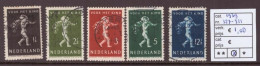 Netherlands Stamps Used 1939,  NVPH Number 327-331, See Scan For The Stamps - Gebruikt