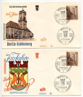 Germany, Berlin 1964 2 FDCs Scott 9N210 700th Anniversary Of The Schöneberg District Of Berlin - 1948-1970