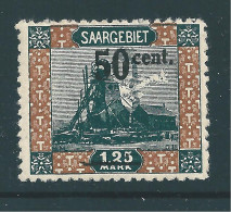 Saar MiNr. 78 VII *   (sab27) - Ongebruikt