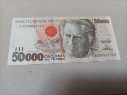 Billete Brasil 50.000 Cruzeiros, Año 1992, UNC - Brasil