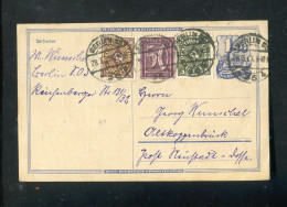 "DEUTSCHES REICH" 1923, Postkarte Mit Int. Infla-MiF Ex Berlin (B0125) - Postcards