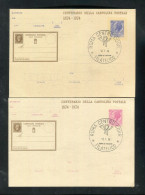 "ITALIEN" 1974, Postkarten Mi. P 185 Und P 186 Je Mit Ersttagssonderstempel (B0128) - Interi Postali