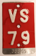 Velonummer Wallis VS 79 - Kennzeichen & Nummernschilder