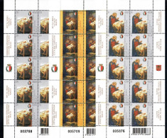 VATICANO 2007 NATALE CONGIUNTA CON MALTA  2 MINIFOGLI ** MNH - Blocks & Sheetlets & Panes