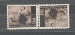 1941 Croatia Mino 63   Pair MNH** - Croazia