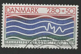 1987 Waves Michel DK 902 Stamp Number DK B71 Yvert Et Tellier DK 905 Stanley Gibbons DK 855 Used - Gebraucht