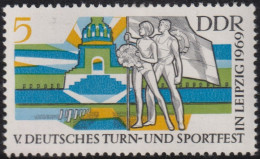 1969 DDR ** Mi:DD 1483, Sn:DD 1119, Yt:DD 1179, Sg:DD E1204, Turnfest In Leipzig, Eröffnungsveranstaltung - Unused Stamps