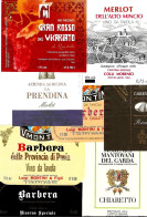 ITALIA ITALY - 15 Etichette Vino Rosso LOMBARDIA Anni 1970-80-90 Vari Vini Lombardi - Red Wines