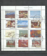 L18- HOJA BLOQUE COMPLETA PLIEGO CANADÁ 1982 Nº 800/811 PAISAJES. YVERT 9,60€ - Blocks & Kleinbögen