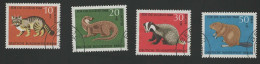 1968 Bedrohte Tiere  Michel DE-BE 316 - 319 Stamp Number DE 9NB53 - B56 Yvert Et Tellier DE-BE 291 - 294 Used - Gebruikt