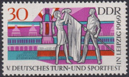 1969 DDR ** Mi:DD 1488, Sn:DD 1122, Yt:DD 1184, Sg:DD E1209, Turnfest In Leipzig, Fahnenweihe - Unused Stamps