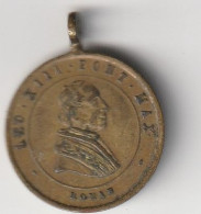 MEDAGLIA LEO XIII PAPA 1883 (MHM58 - Sonstige & Ohne Zuordnung