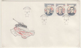 CESKOSLOVENSKO FDC MICHEL 2717/19 & 2720 Sovietarmee & Colombe - FDC