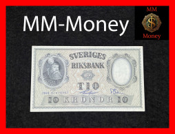 SWEDEN 10 Kronor 1960  P. 43    XF + - Sweden